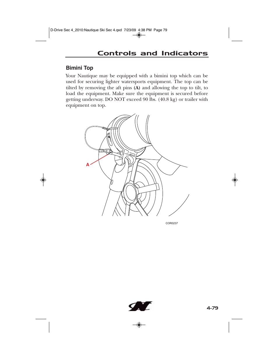 Controls and indicators | Nautique 100077 User Manual | Page 151 / 228