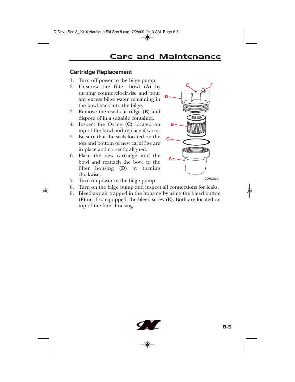 Care and maintenance | Nautique 100077 User Manual | Page 187 / 228