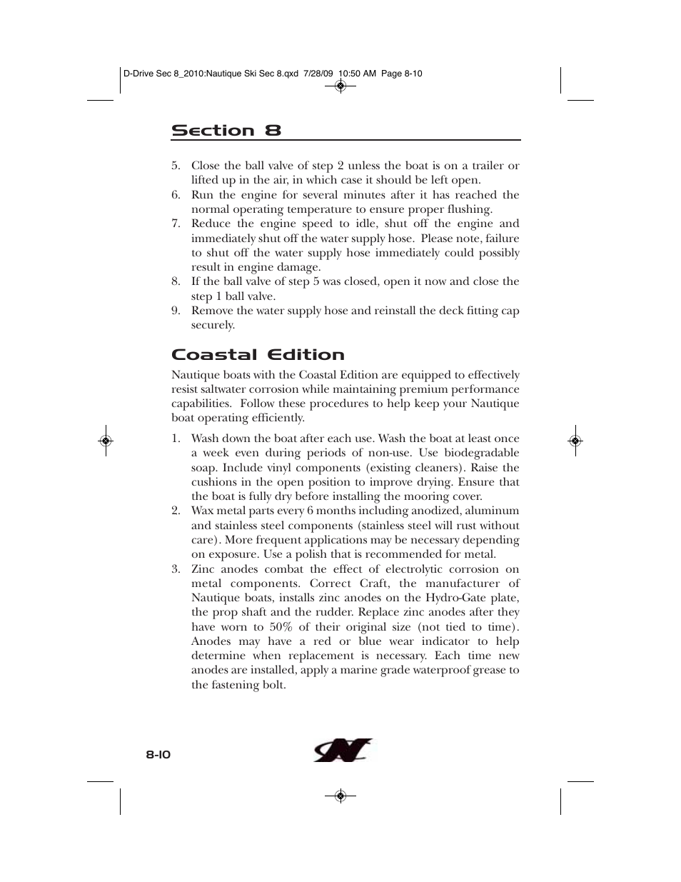 Coastal edition | Nautique 100077 User Manual | Page 192 / 228