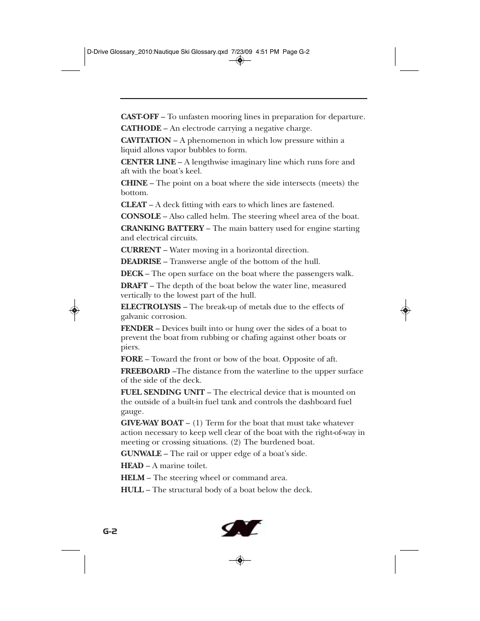 Nautique 100077 User Manual | Page 216 / 228