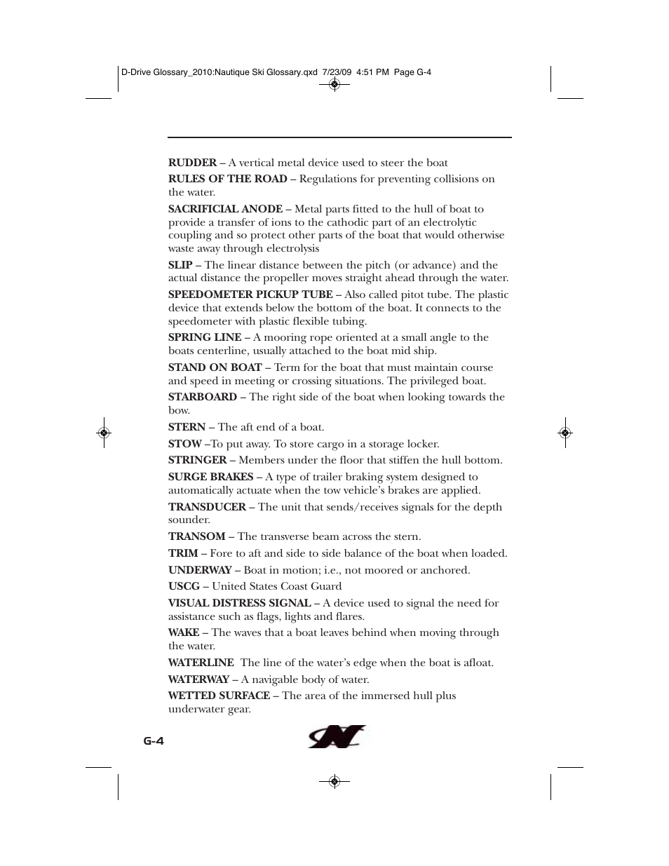 Nautique 100077 User Manual | Page 218 / 228