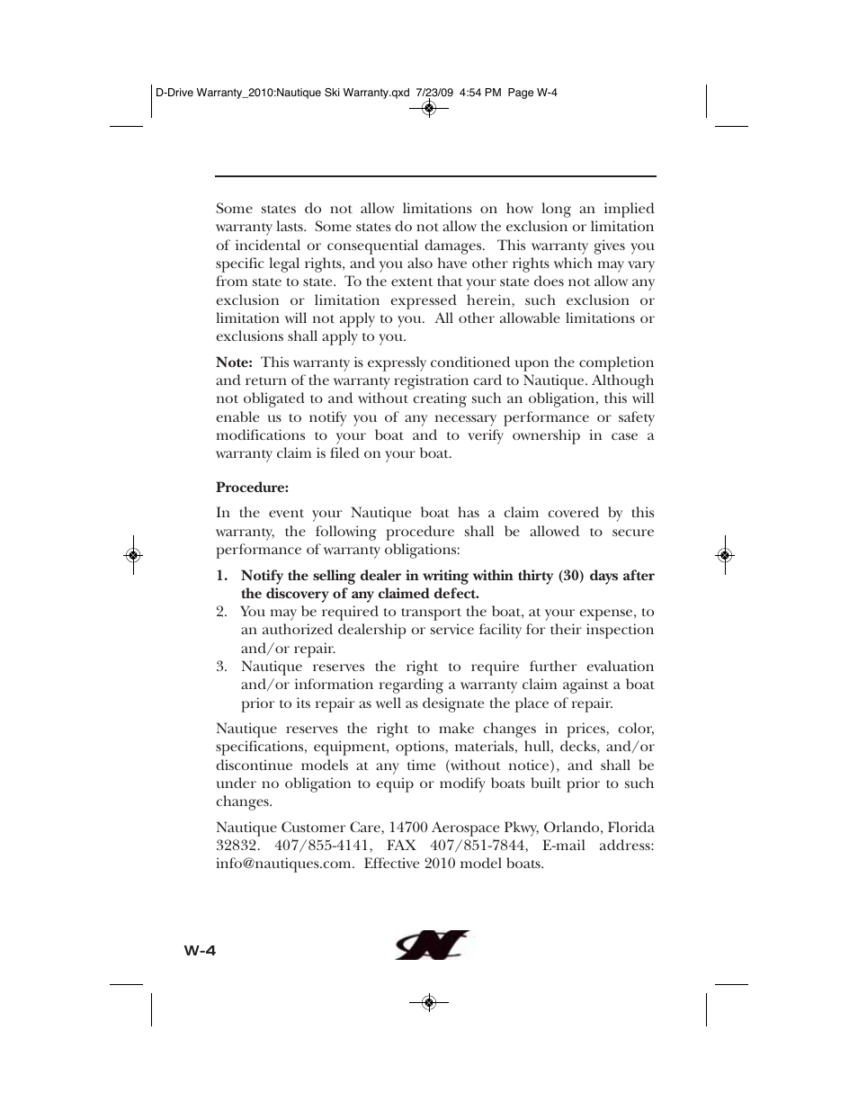 Nautique 100077 User Manual | Page 222 / 228