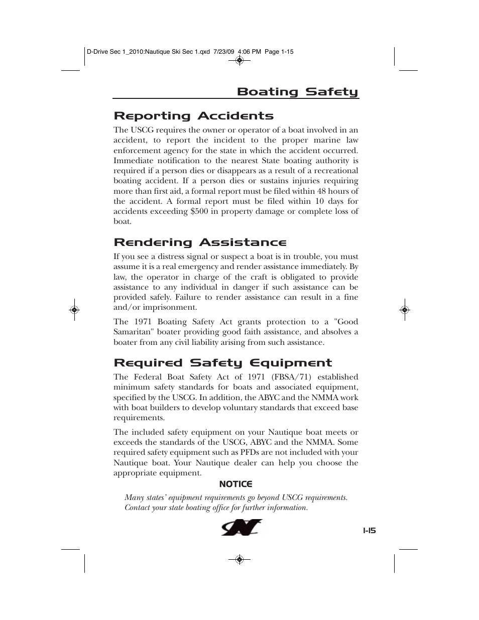 Nautique 100077 User Manual | Page 25 / 228