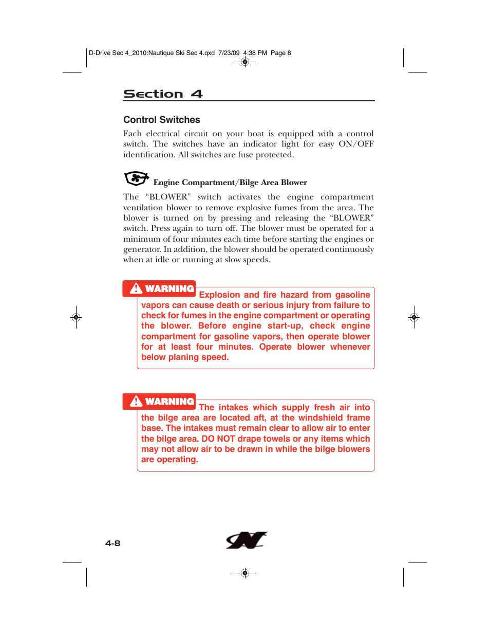 Nautique 100077 User Manual | Page 80 / 228