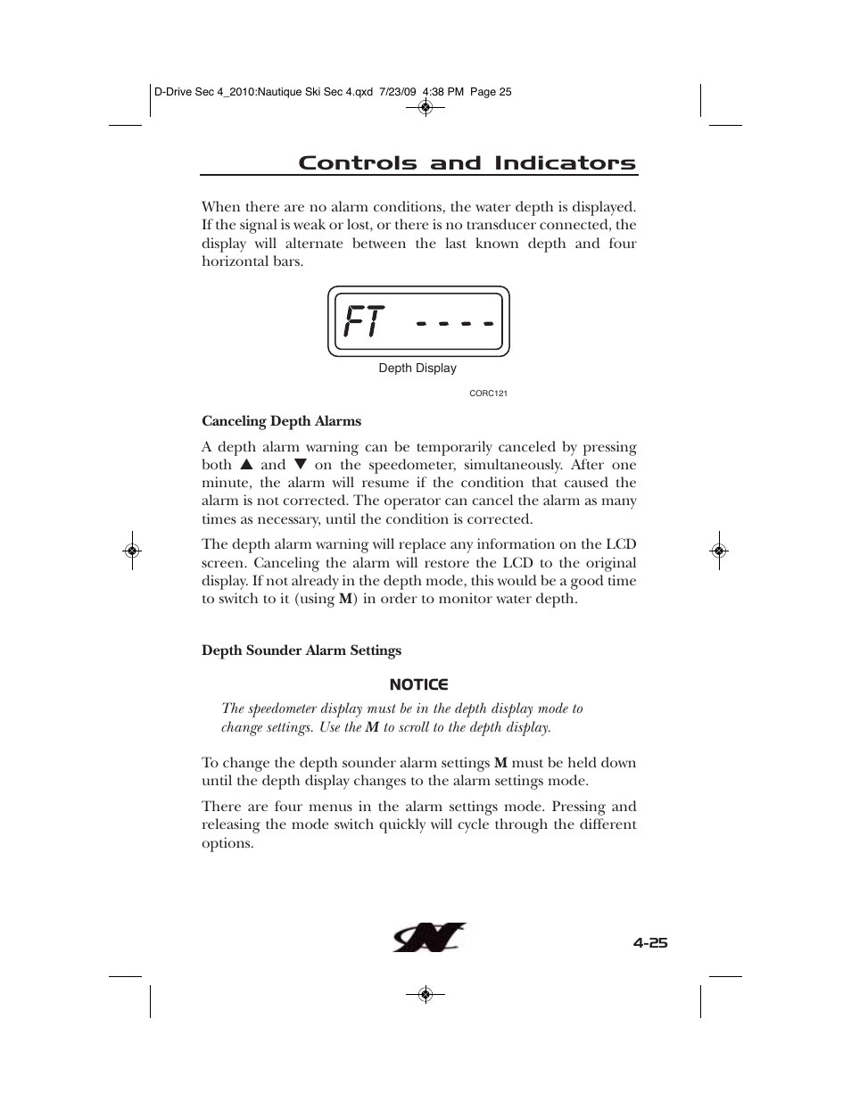 Controls and indicators | Nautique 100077 User Manual | Page 97 / 228