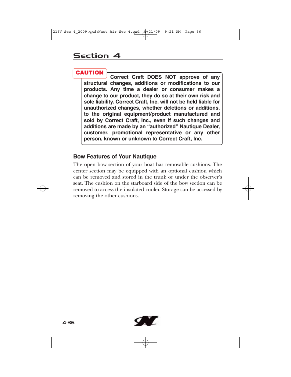 Nautique Crossover 90490 User Manual | Page 104 / 198