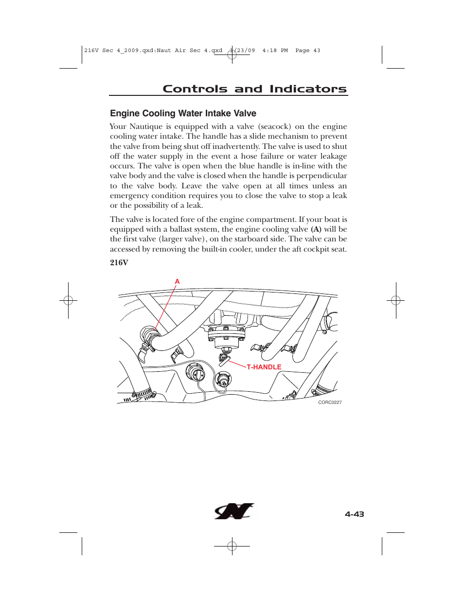 Controls and indicators | Nautique Crossover 90490 User Manual | Page 111 / 198