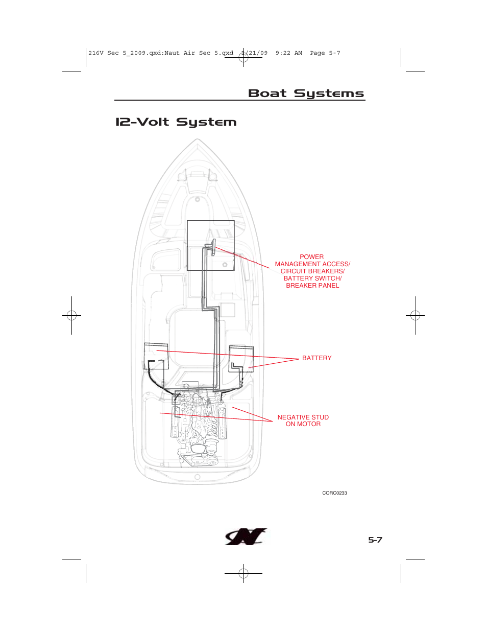 Volt system, Boat systems | Nautique Crossover 90490 User Manual | Page 127 / 198