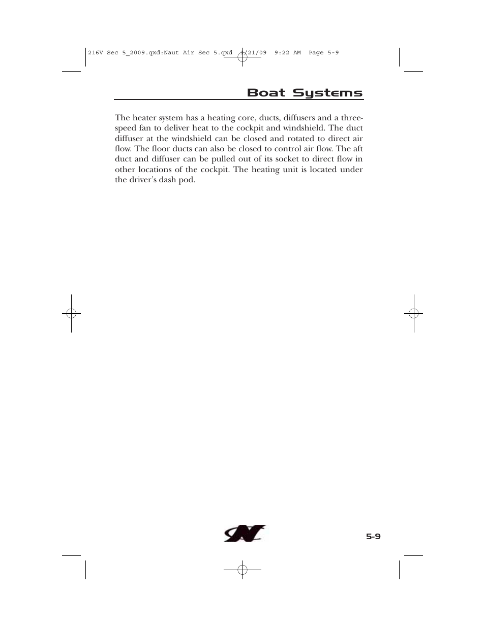 Boat systems | Nautique Crossover 90490 User Manual | Page 129 / 198