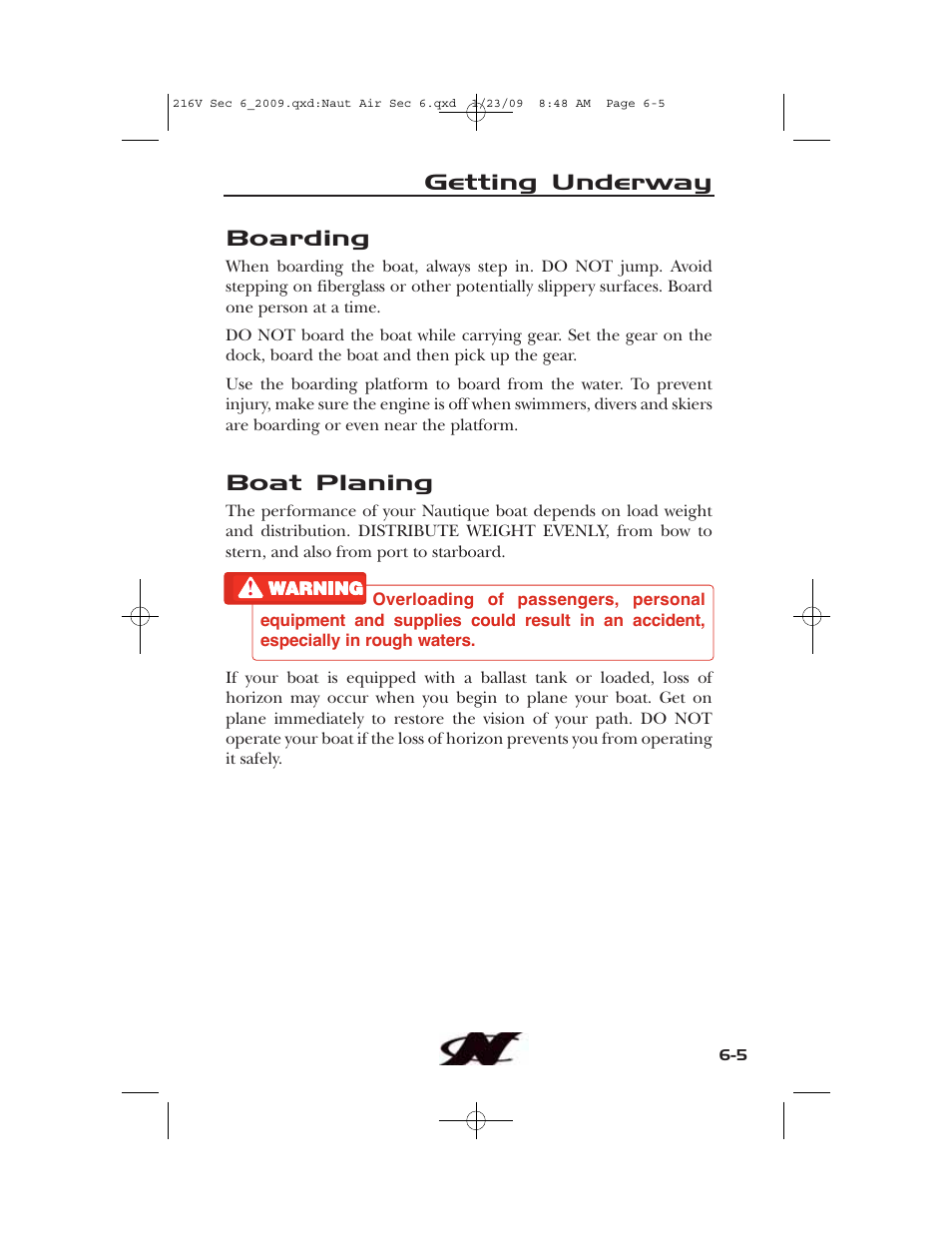 Nautique Crossover 90490 User Manual | Page 135 / 198