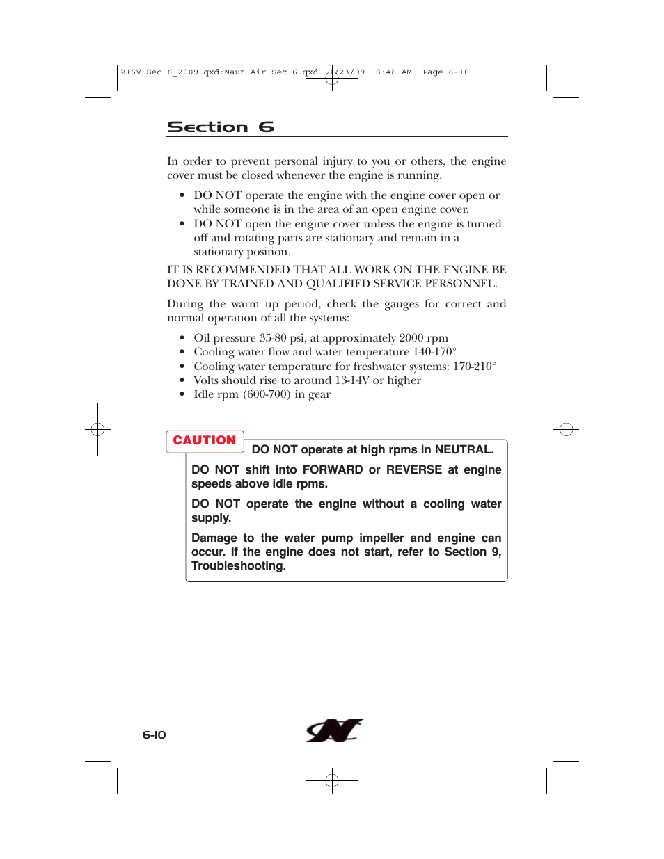 Nautique Crossover 90490 User Manual | Page 140 / 198