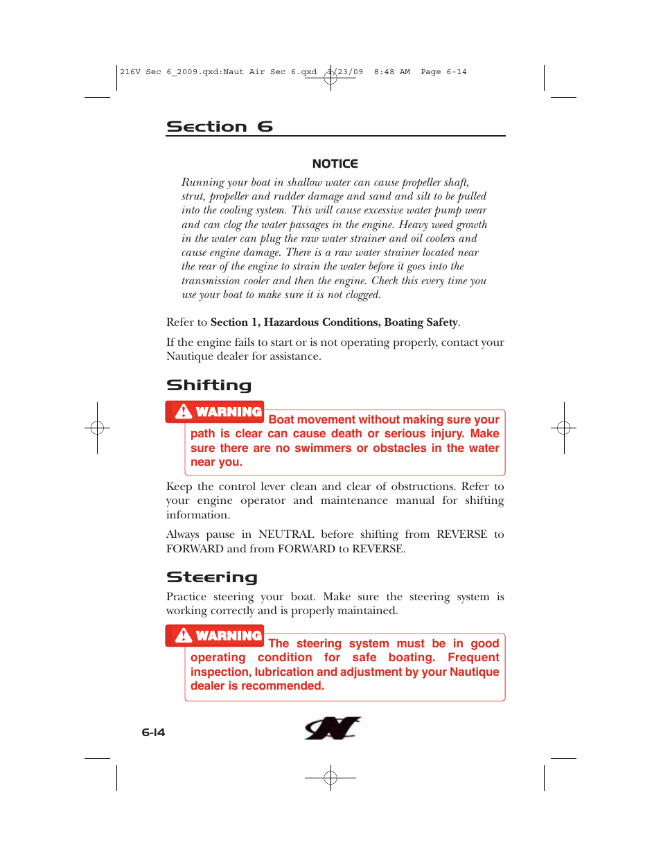 Nautique Crossover 90490 User Manual | Page 144 / 198