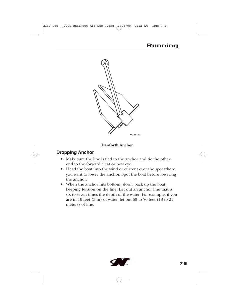 Running | Nautique Crossover 90490 User Manual | Page 151 / 198