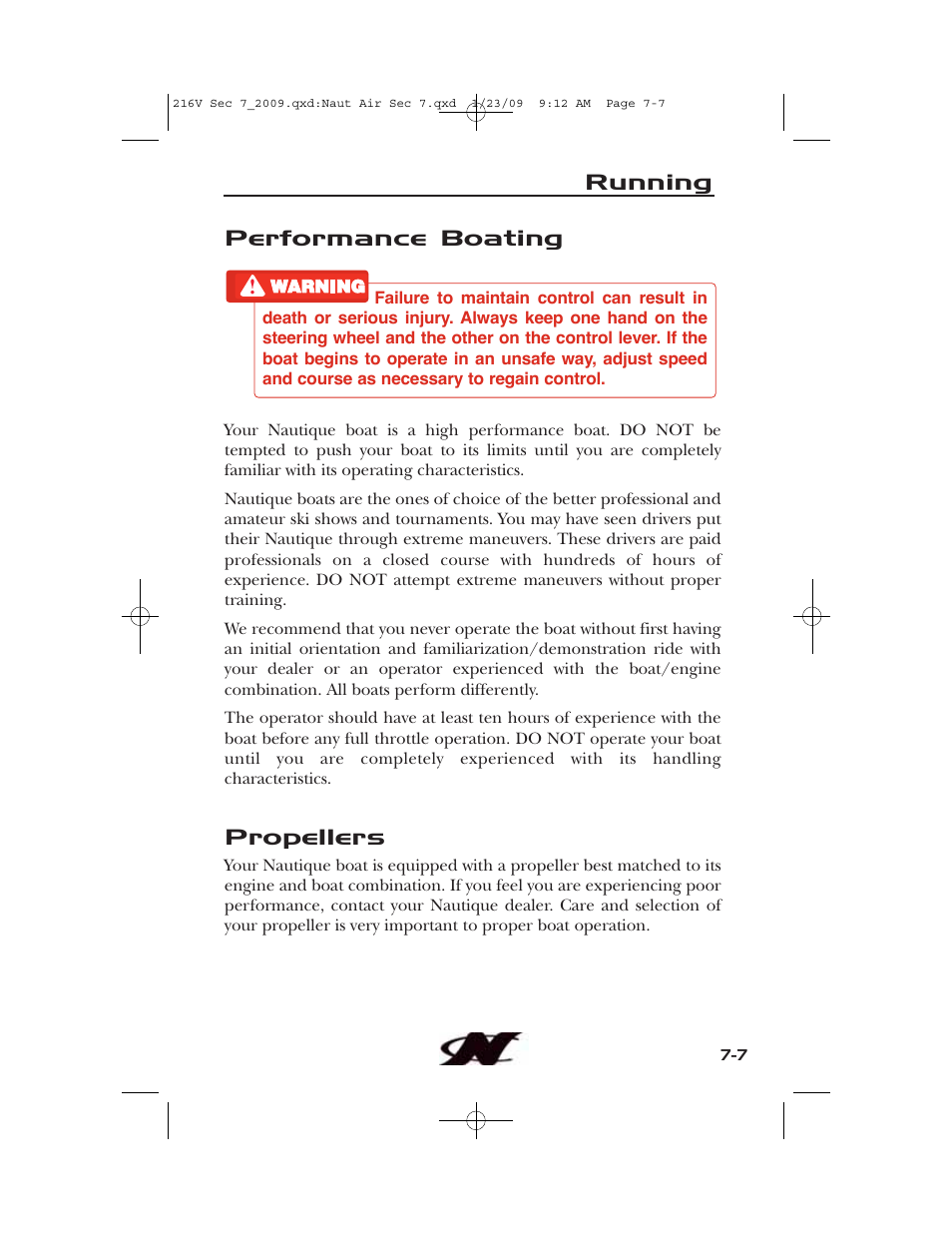 Nautique Crossover 90490 User Manual | Page 153 / 198