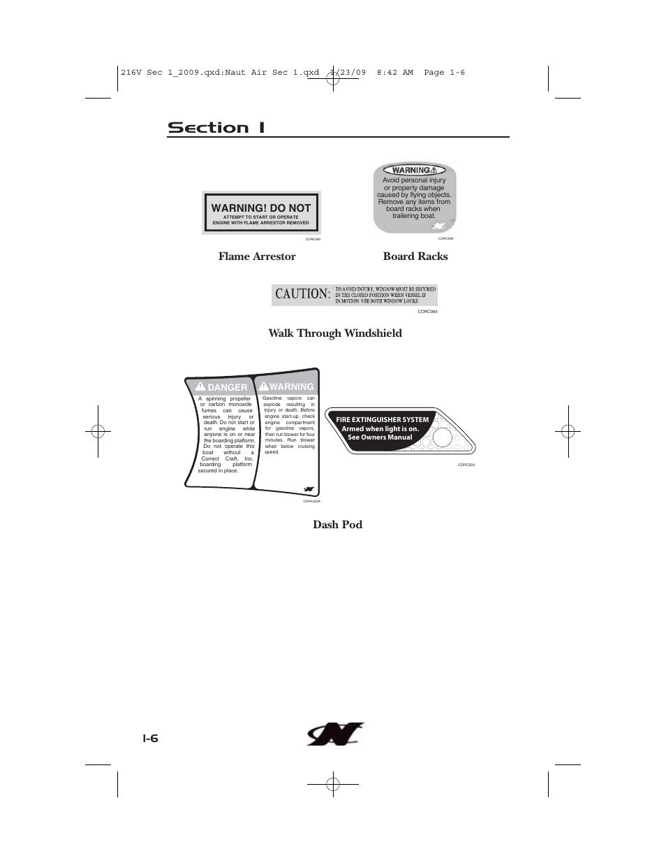 Warning! do not, Danger warning | Nautique Crossover 90490 User Manual | Page 16 / 198