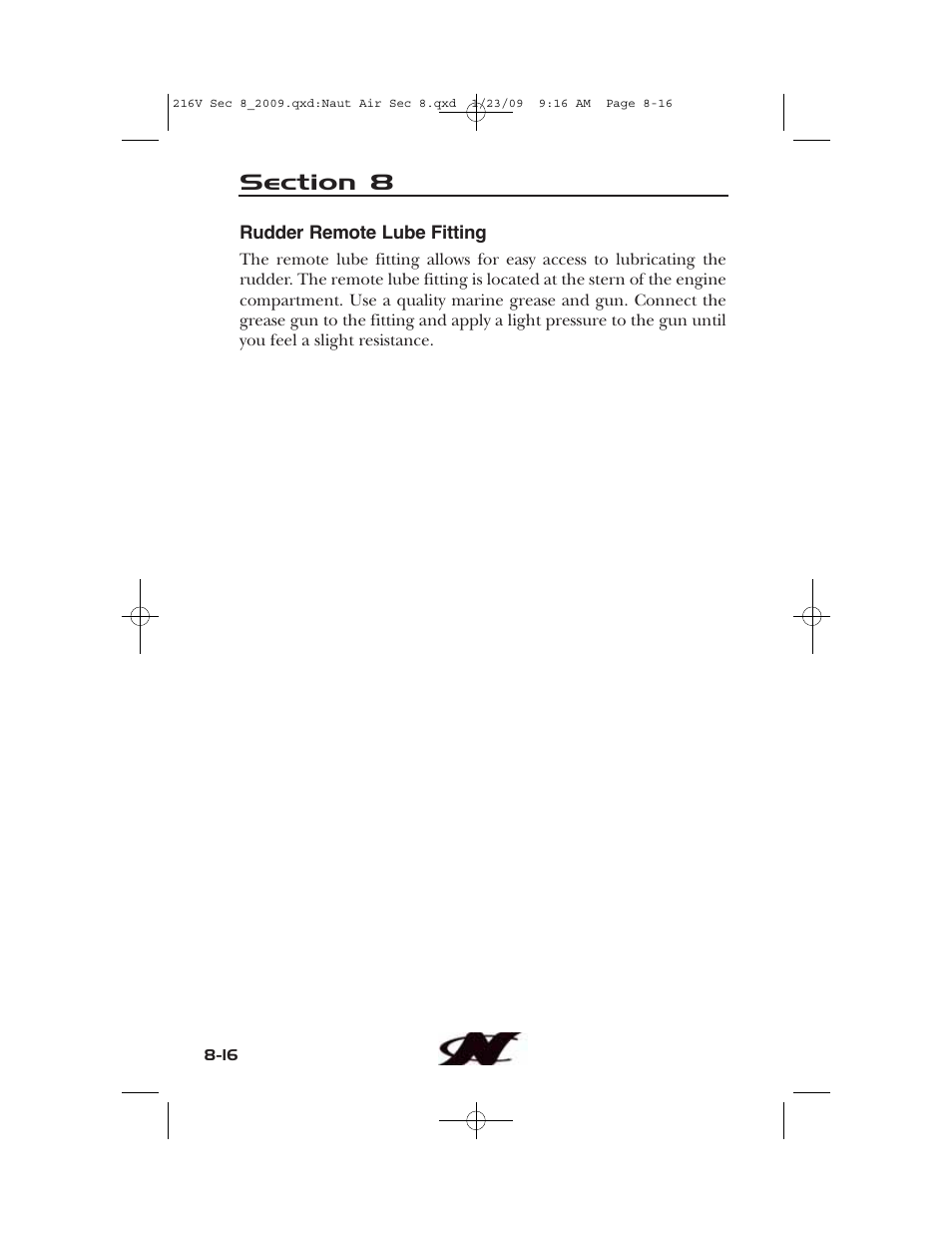 Nautique Crossover 90490 User Manual | Page 170 / 198