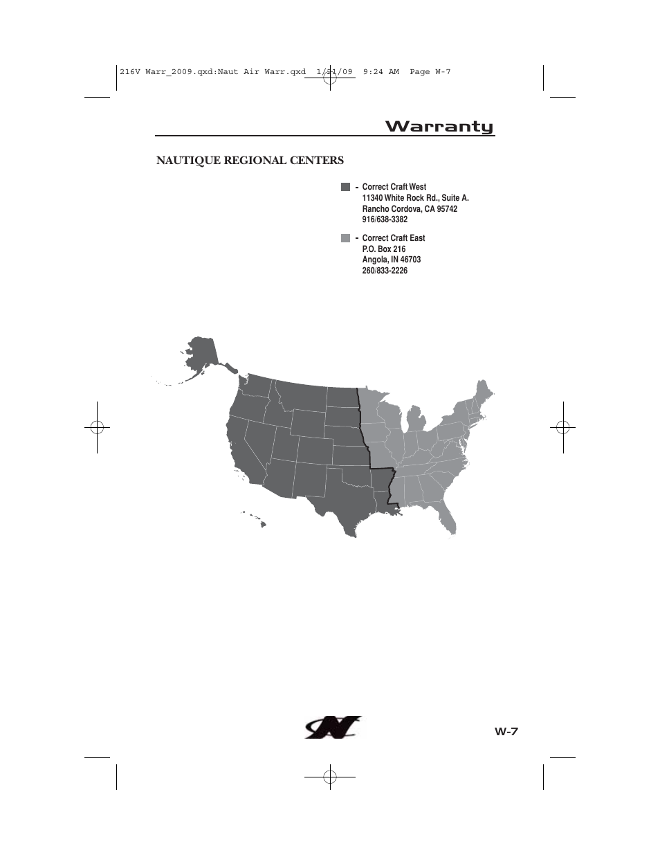 Warranty | Nautique Crossover 90490 User Manual | Page 197 / 198