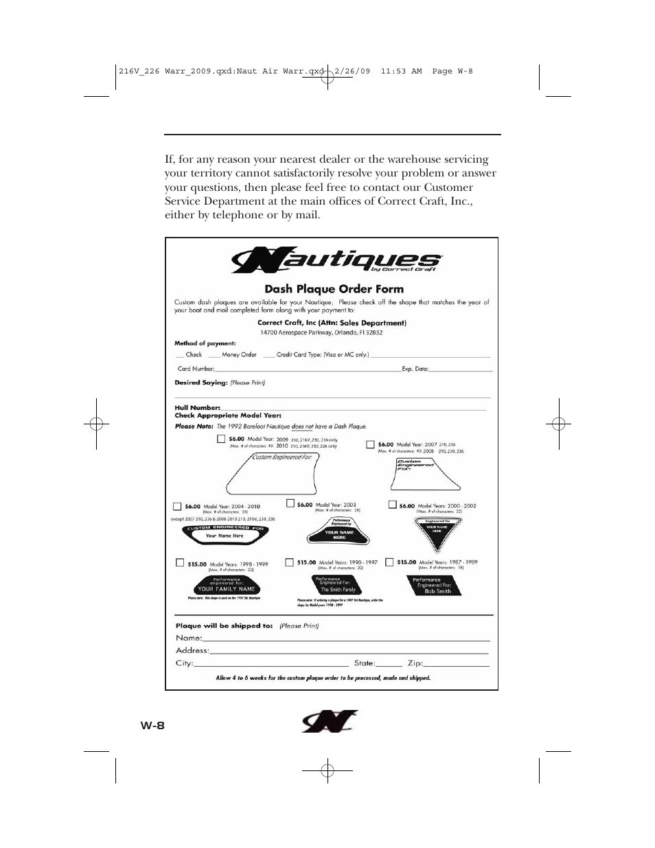 Nautique Crossover 90490 User Manual | Page 198 / 198