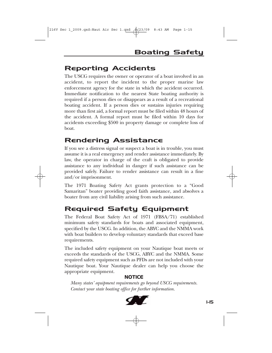 Nautique Crossover 90490 User Manual | Page 25 / 198