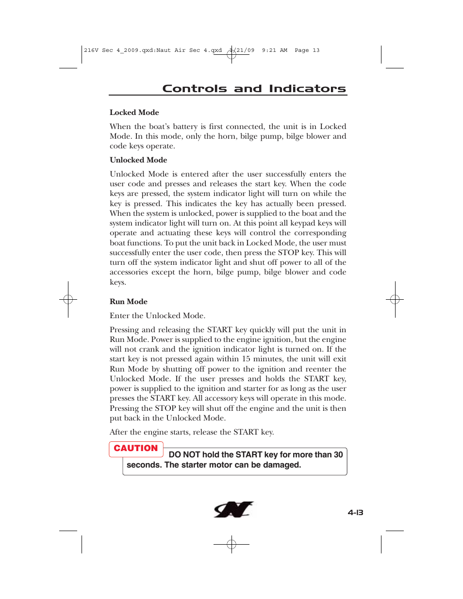 Controls and indicators | Nautique Crossover 90490 User Manual | Page 81 / 198