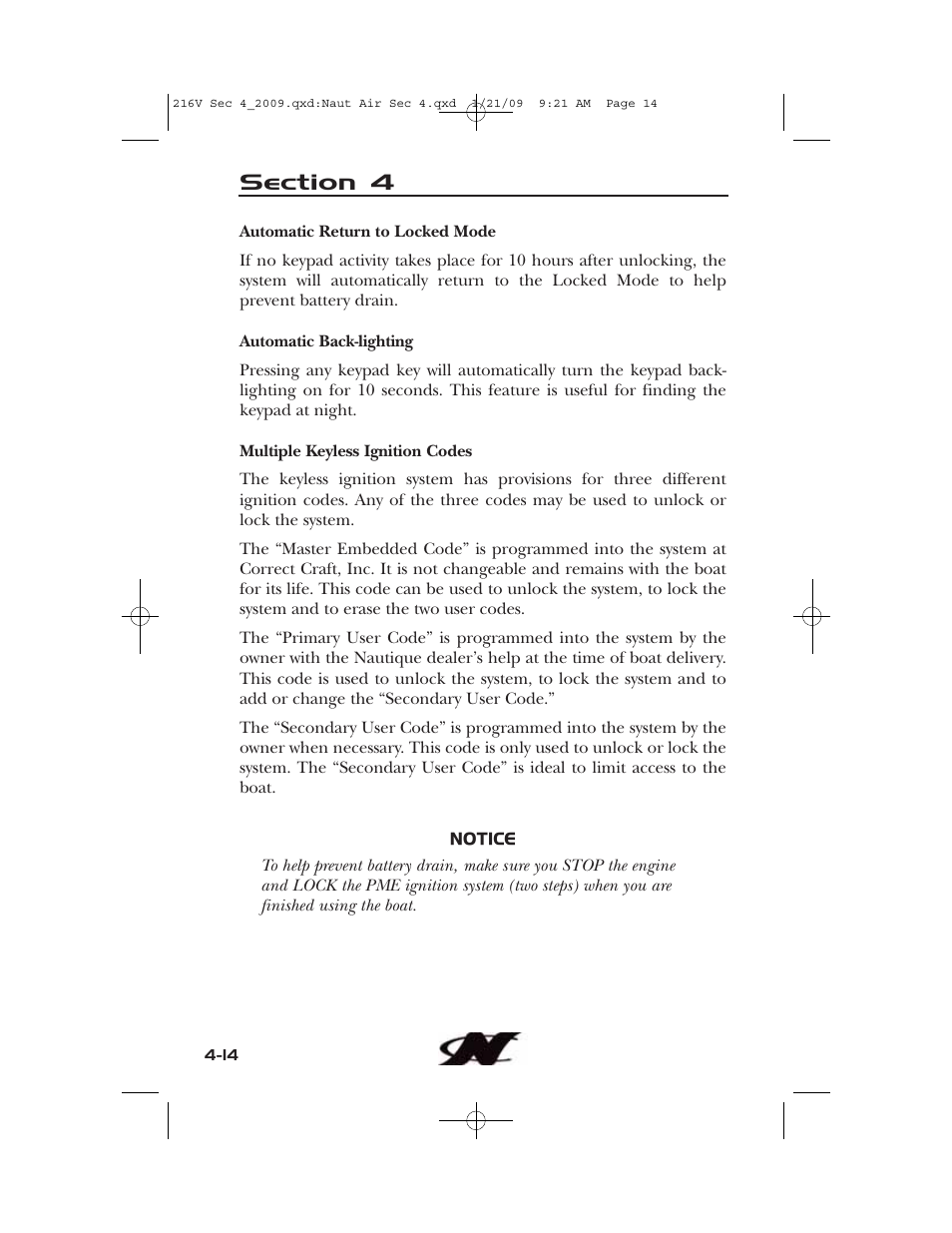 Nautique Crossover 90490 User Manual | Page 82 / 198