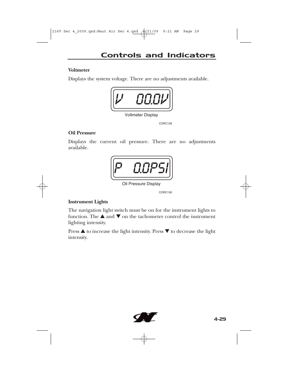 Controls and indicators | Nautique Crossover 90490 User Manual | Page 97 / 198