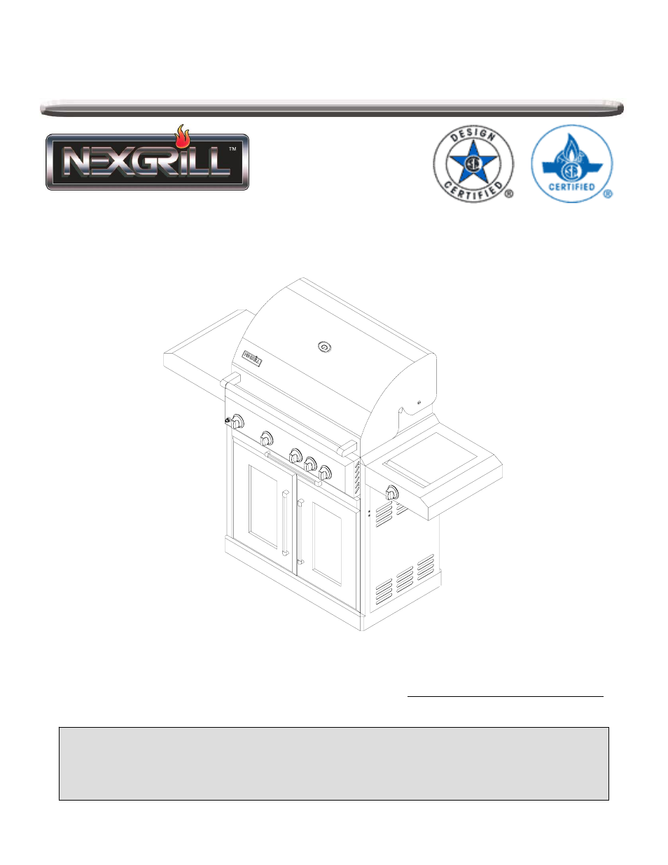 Nexgrill 720-0600 User Manual | 49 pages