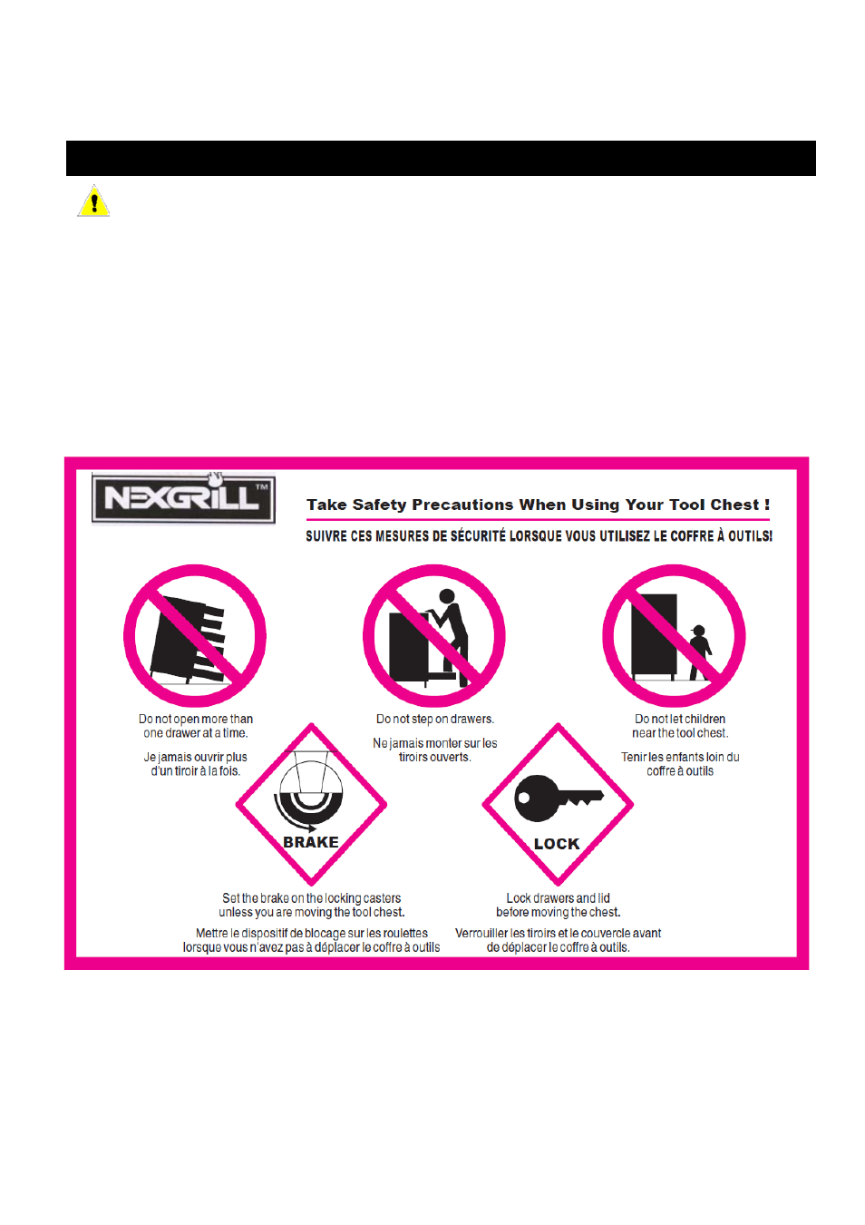 Caution | Nexgrill 420-9006 User Manual | Page 2 / 6