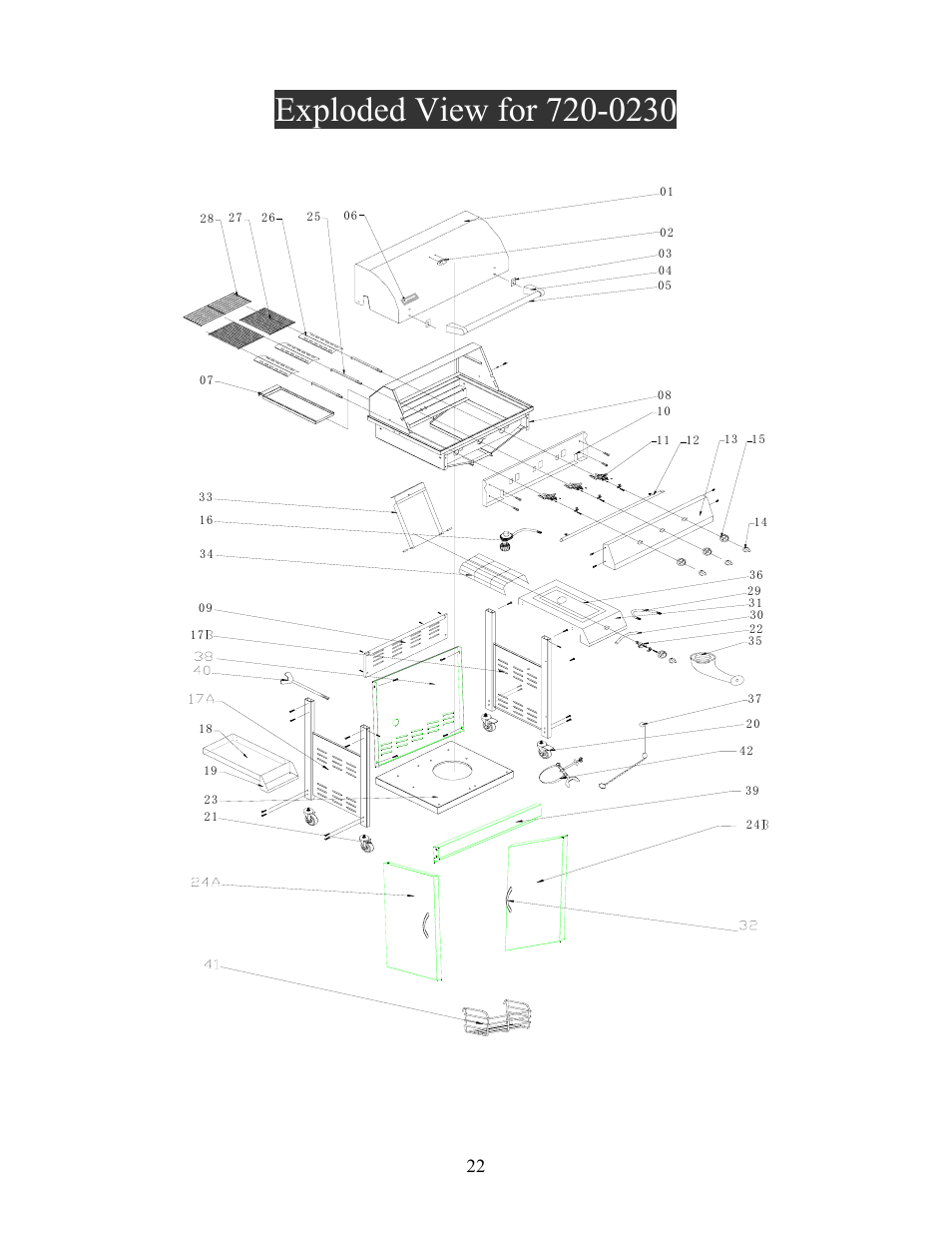 Nexgrill 720-0230 User Manual | Page 24 / 33