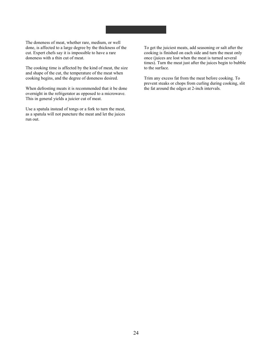 Grilling hints | Nexgrill 720-0230 User Manual | Page 26 / 33