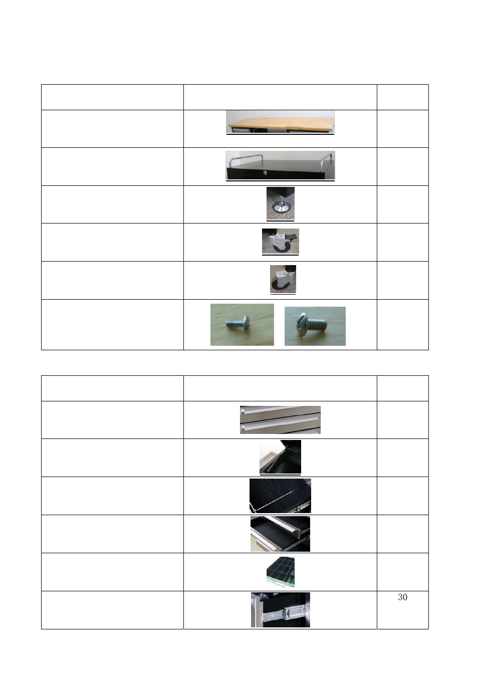 Parts list, Features | Nexgrill 960-0009 User Manual | Page 2 / 5