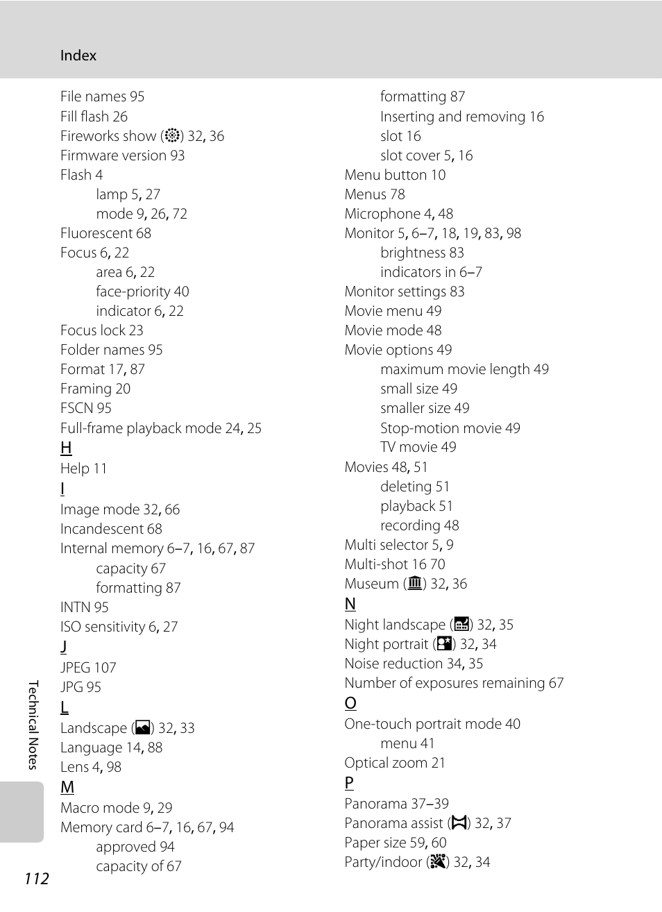 Nikon L14 User Manual | Page 124 / 128