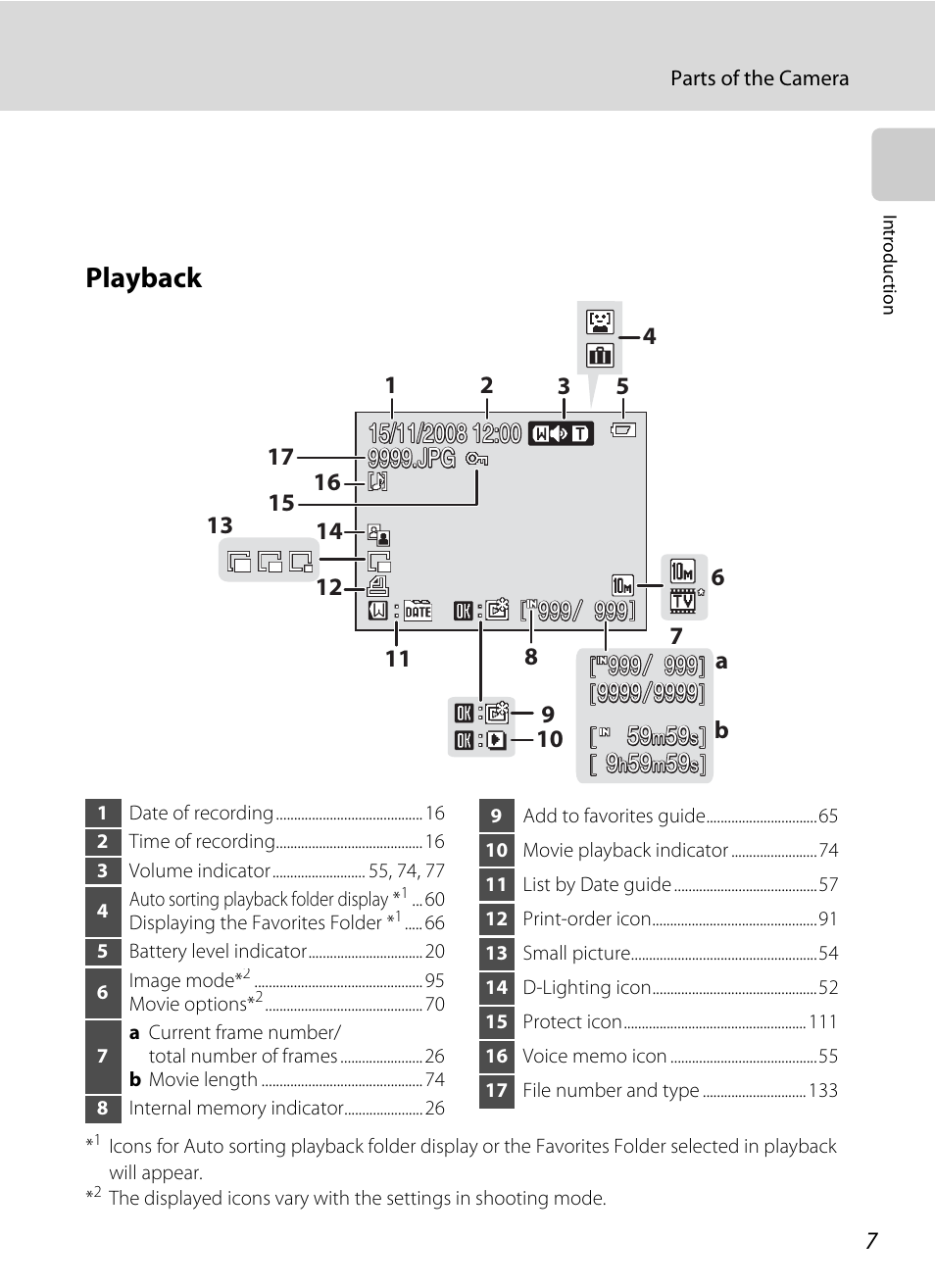 Playback | Nikon S560 User Manual | Page 21 / 172