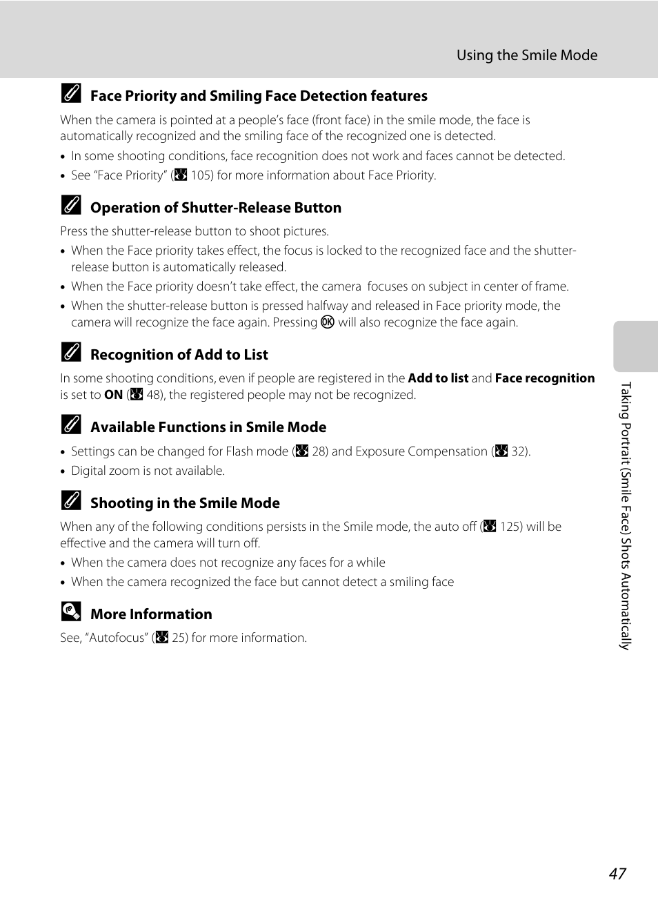 Nikon S560 User Manual | Page 61 / 172