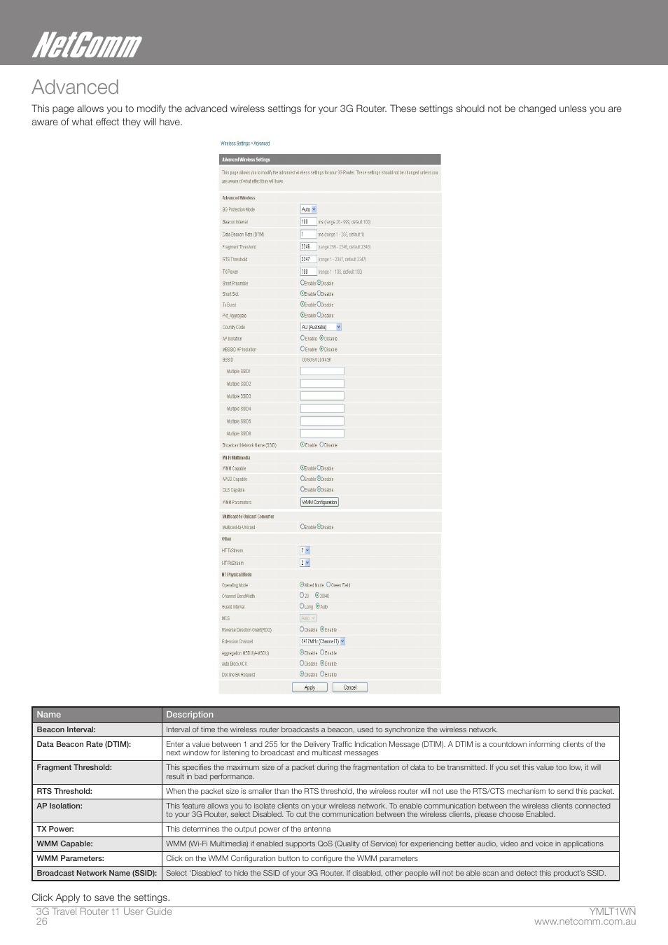 Advanced | Nortel Networks T1 User Manual | Page 26 / 51
