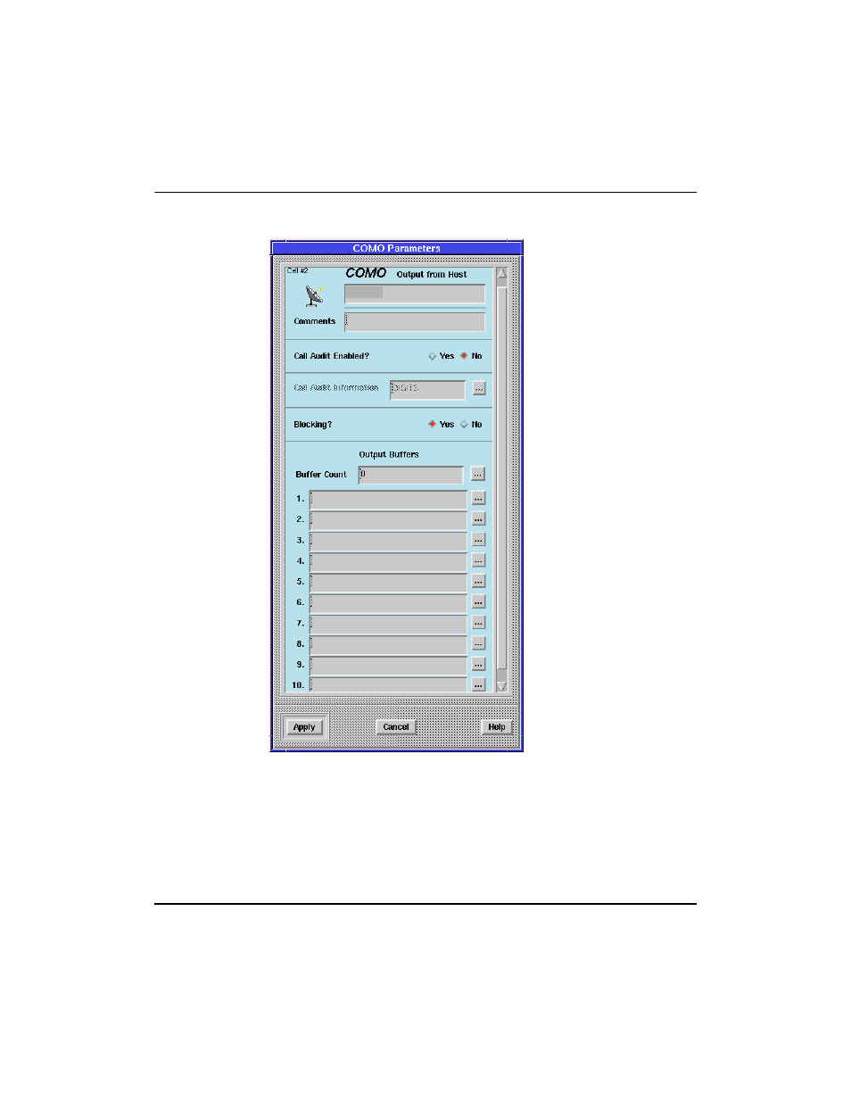 Figure 4-4 como cell parameter window | Nortel Networks VT100 User Manual | Page 66 / 97