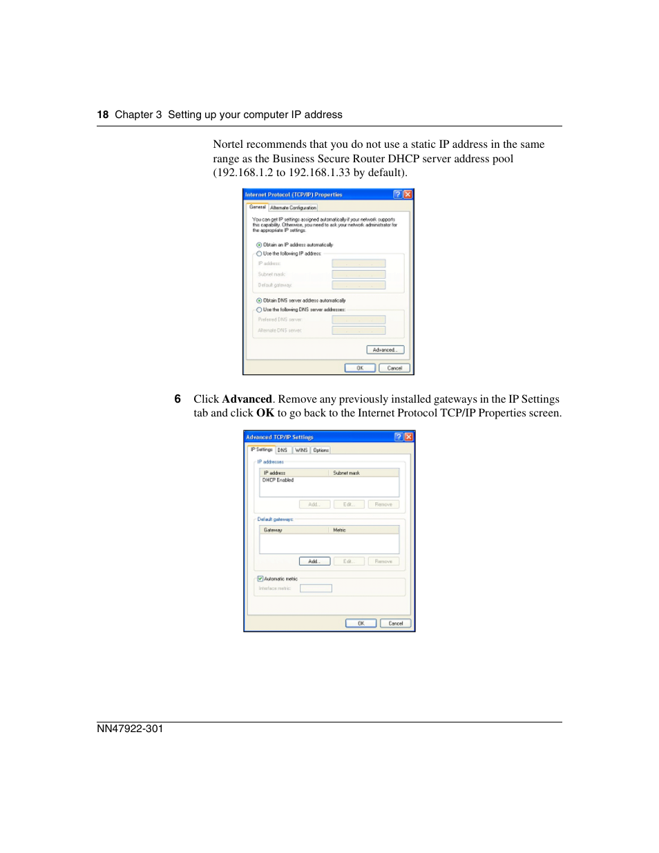Nortel Networks BSR222 User Manual | Page 18 / 42