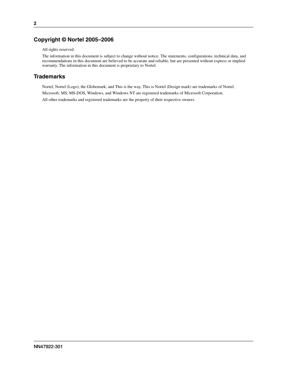 Nortel Networks BSR222 User Manual | Page 2 / 42