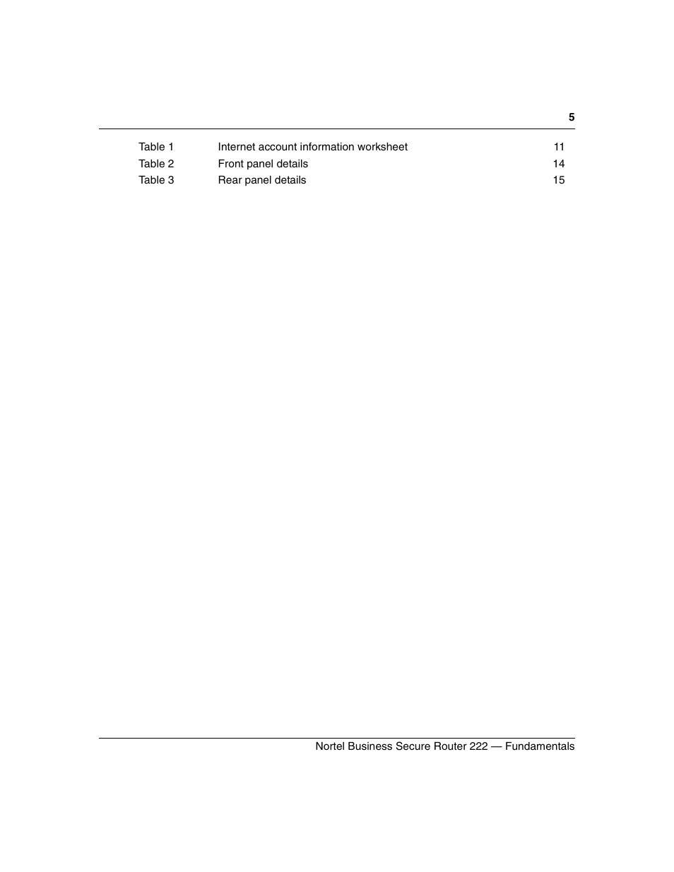 Nortel Networks BSR222 User Manual | Page 5 / 42