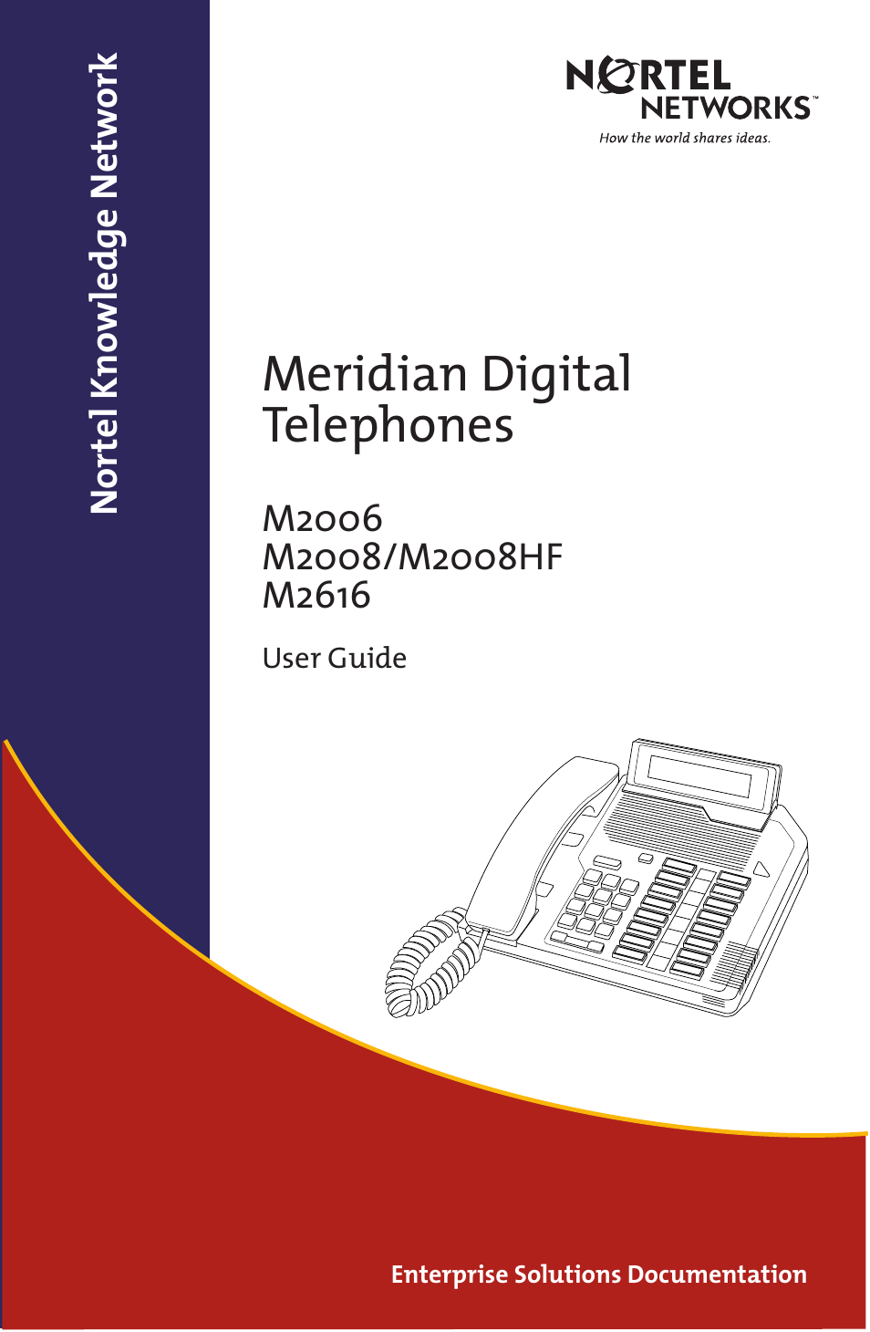 Nortel Networks Meridian M2008 User Manual | 74 pages