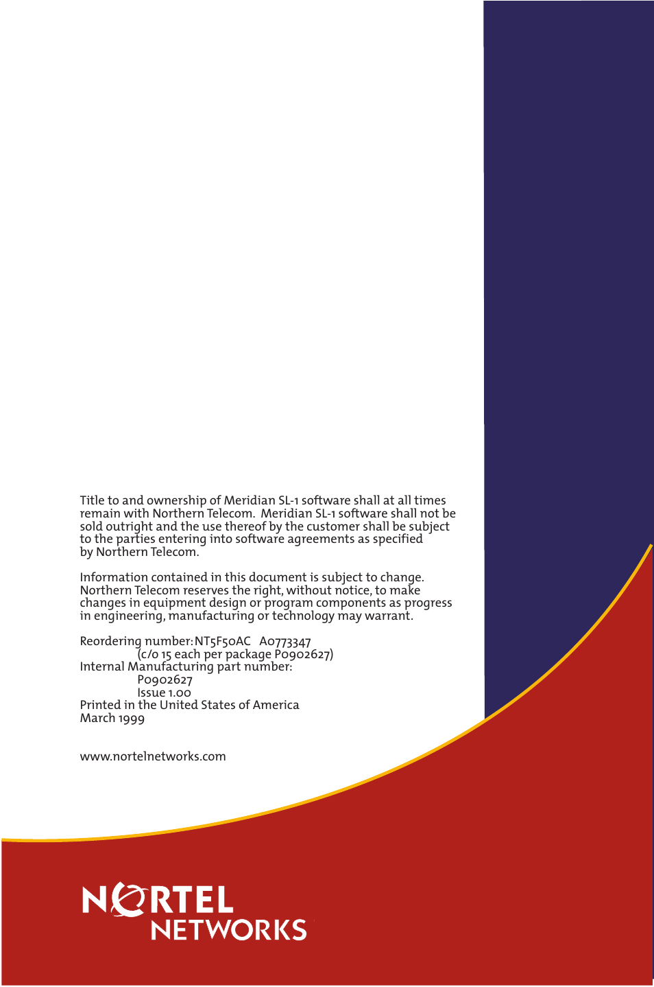 Back | Nortel Networks Meridian M2008 User Manual | Page 74 / 74