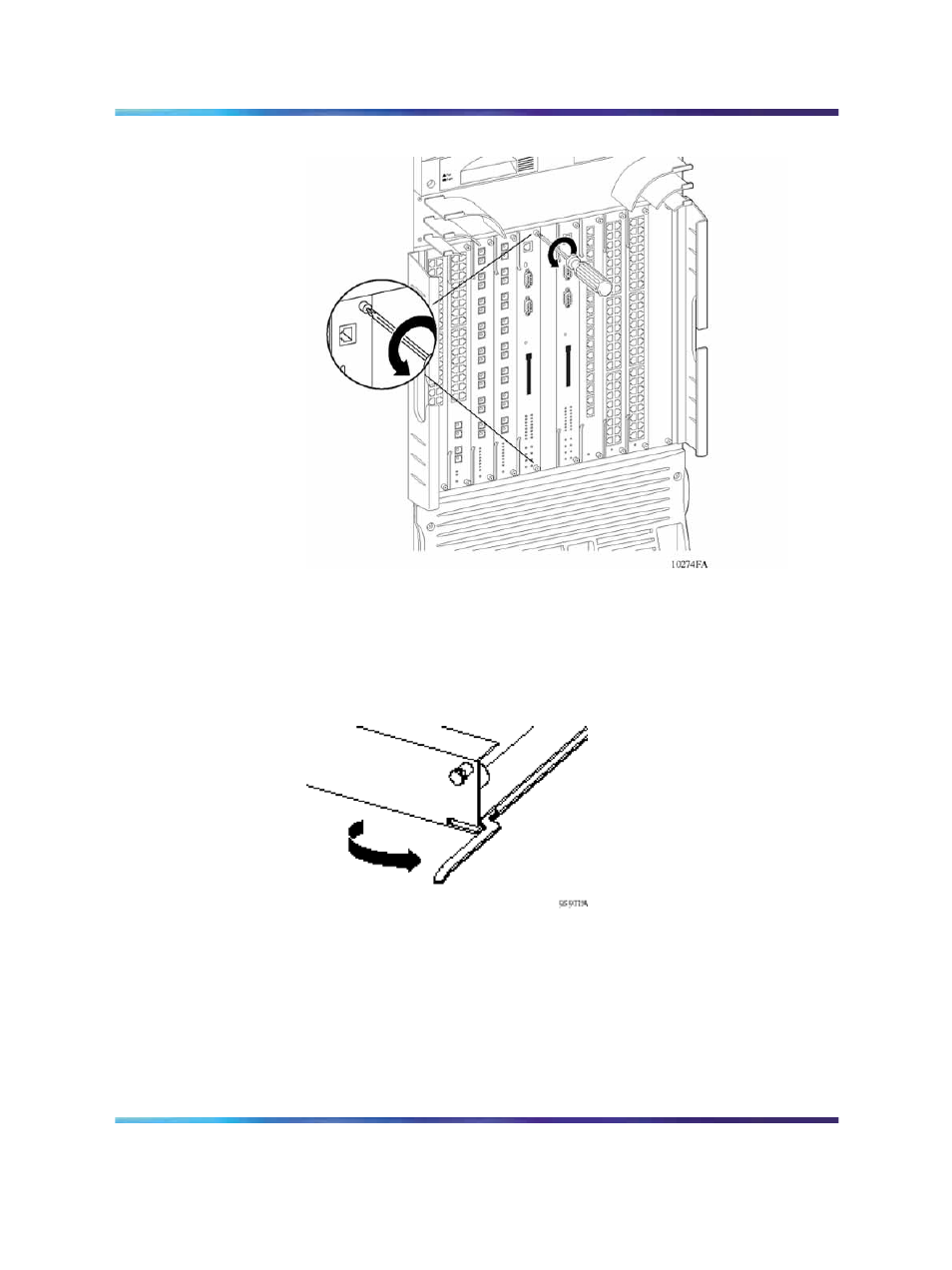 Loosening screws on | Nortel Networks 8005DC User Manual | Page 79 / 150