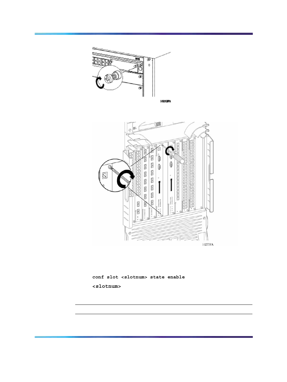 Securing the module in the chassis, Securing the module | Nortel Networks 8005DC User Manual | Page 85 / 150