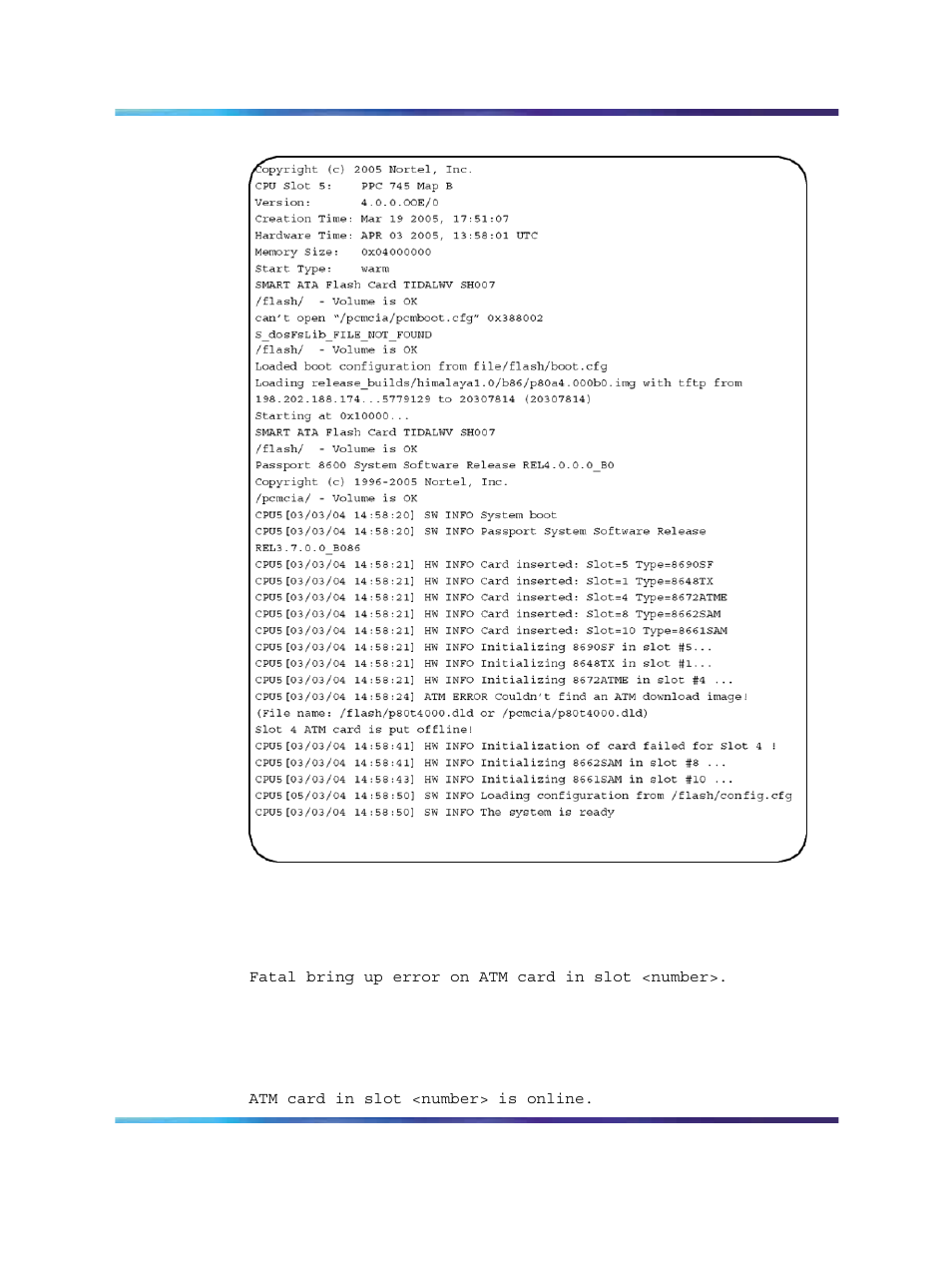 Nortel Networks 8005DC User Manual | Page 98 / 150
