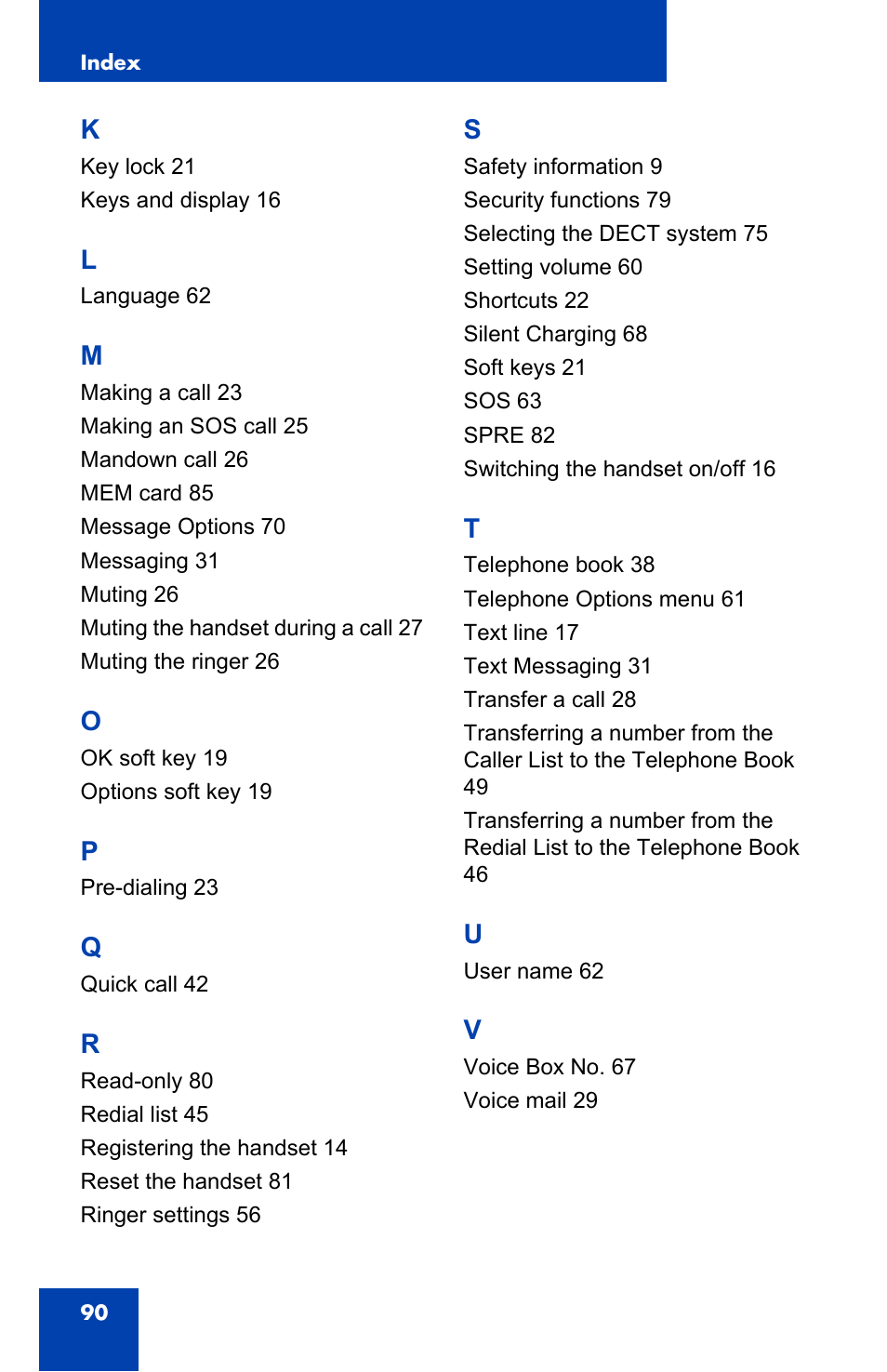 Nortel Networks 4065R User Manual | Page 90 / 92