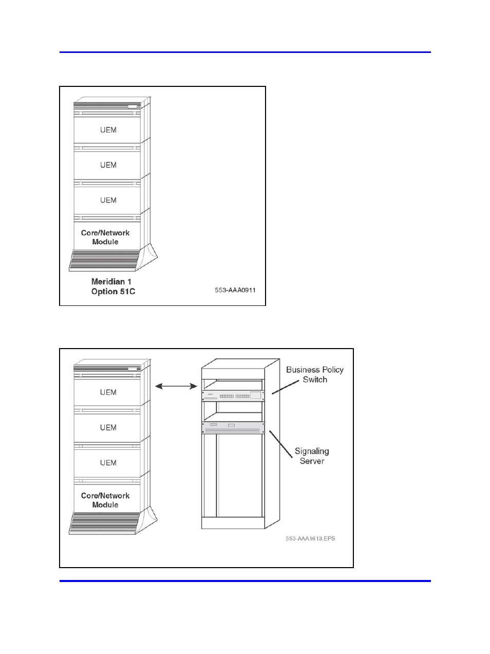 Figure 1 "meridian 1, Figure 2 "cs | Nortel Networks COMMUNICATION SERVER 1000 NN43021-110 User Manual | Page 16 / 70