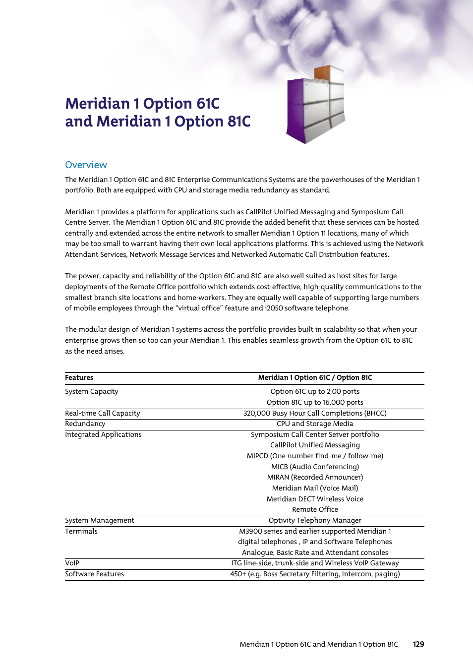 Overview | Nortel Networks 7400 User Manual | Page 138 / 252