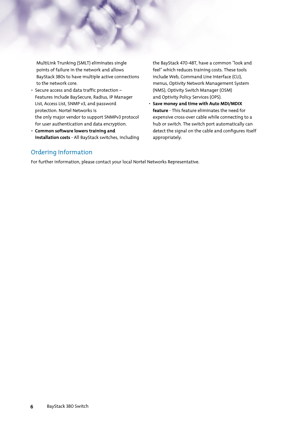 Ordering information | Nortel Networks 7400 User Manual | Page 15 / 252