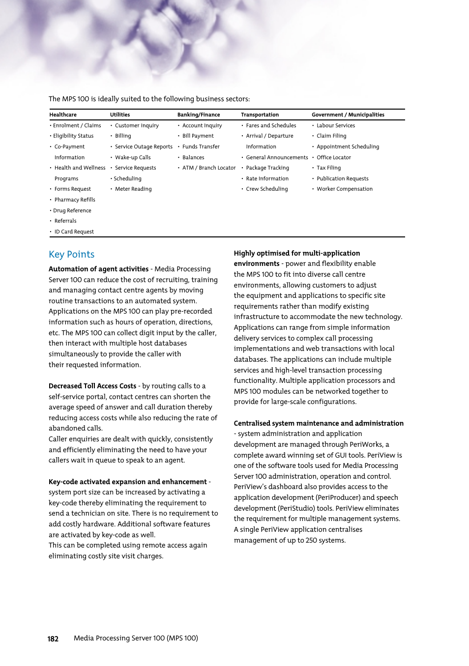 Key points | Nortel Networks 7400 User Manual | Page 191 / 252