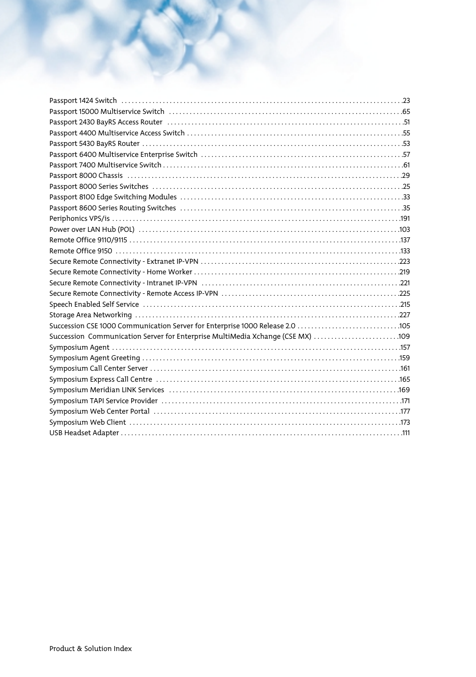 Nortel Networks 7400 User Manual | Page 251 / 252